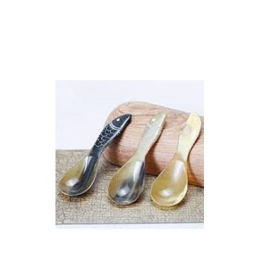 Cuillère en corne de buffle pour bol et cuillère polie et fourchette et taille personnalisée et artisanat naturel à bas prix - Product Image 4