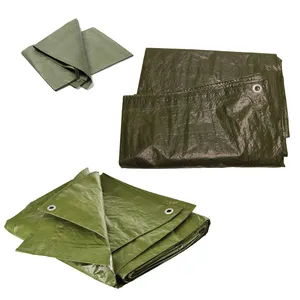 Green Poly Tarp 20' x 30' - Durable, Water Resistant, Weather Resistant 5 Mil Thick Polyethylene