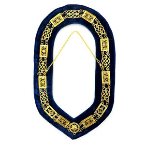 High Quality Masonic Decorative Ceremonial Chain <b>Collar</b> Cotton Uniform Accessories in Multiple Colors for Men - Product Image 1