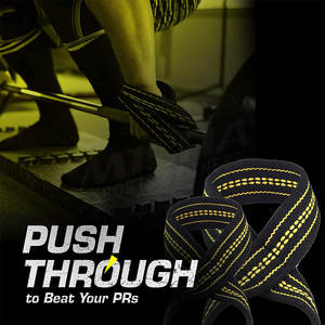 Correas de levantamiento de pesas con logotipo personalizado, 8 correas de muñeca para gimnasio, entrenamiento, Powerlifting - Product Image 6