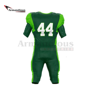 Uniforme de football américain personnalisé sublimé vêtements de sport en polyester à séchage rapide respirant grande taille ensembles de tarifs d'usine à manches courtes - Product Image 4