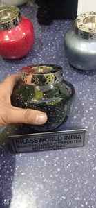 <b>black</b> pet paw engraved on <b>top</b> pet cremation tea light urn <b>funeral</b> supplies By Brassworld India - Product Image 4