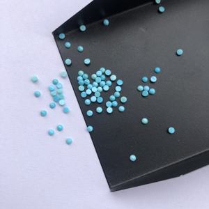 หินเทอร์ควอยส์แบบหลวม3มม. พลอยสีเทอร์ควอยซ์ทรงกลมเรียบปรับเทียบ - Product Image 1