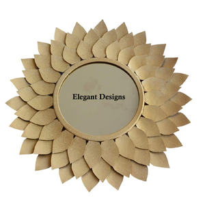 Mejor diseñador indio elegante hecho a mano espejo de pared de Metal barato decorativo producto al por mayor - Product Image 5