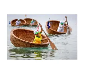 बांस CORACLE-मिनी नाव मछली पकड़ने के लिए टीम बिल्डिंग गतिविधियों