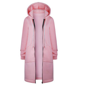 Automne Femmes Manches Longues Casual Nouveau Style Capuche Longue Personnalisable - Product Image 5