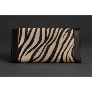 LW Genuine Leather Cowhide Fur Leather Clutch <b>Wallet</b> <b>Card</b> <b>Holder</b> Evening Bag Leather <b>Wallet</b> - Product Image 2