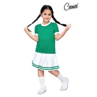 Uniforme Escolar de Primaria al por Mayor de la Mejor Calidad, 100% Algodón, con Logotipo Personalizado, para Niñas, Estilo Vestido de Manga Corta