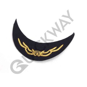 Uniform Accessories and Gold Color Hand Made Bullion Wire <b>Cap</b> <b>Peak</b> Lowest Price Sale by QUICK WAY INDUSTRIES - Product Image 4