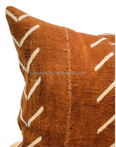 Ấn Độ Bán Buôn Handmade Bogolan Khối In Phi Bùn Vải Lấy Cảm Hứng Từ Bông Vải Sofa Trang Trí Ném Gối Đệm Bao Gồm - Product Image 3