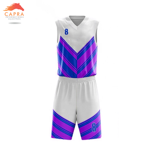 Uniforme de baloncesto de poliéster 100% de alta calidad, camiseta y pantalones cortos transpirables, diseño de talla grande disponible - Product Image 5