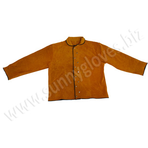 Cheap Logo Printed Leather Winter Welding Jacket - Product Image 4