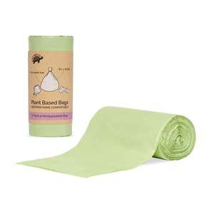 100% Compostable Corn-Based Biodegradable Side Gusset T-Shirt <b>Bag</b> with Heat <b>Seal</b> and Customizable Printing - Product Image 1