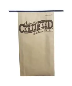Ламинированные Бумажные полиэтиленовые плетеные пакеты для корма животных с ez open, Индивидуальный размер, Прямая продажа с завода
