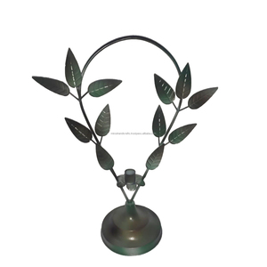 Direct prix d'usine moderne Bronze branche d'olivier couronne sculpture vert gris patine pour la décoration de la maison et du jardin - Product Image 1
