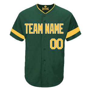 2021 últimos diseños de Jersey de béisbol completo abotonado venta al por mayor logotipo personalizado - Product Image 1