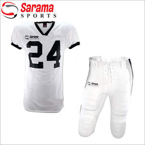 Maillot de football américain vintage en polyester et spandex avec logo d'équipe personnalisé par sublimation pour enfants et hommes - Product Image 1