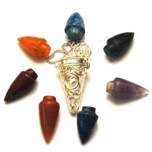 Buy Online Reiki Chakra Cage Cone Pendulum : Reiki Chakra Cage Cone Pendulum for Sale - Product Image 1