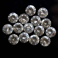 Naturel Moissanite Diamant À Facettes Pierre Diamant Taille Cabochon 8 MM Forme Ronde Grossiste Prix