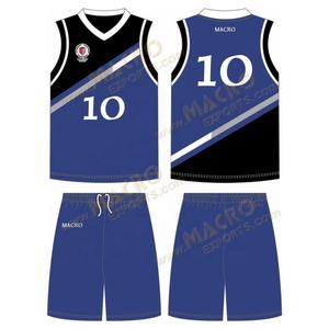 ชุดบาสเก็ตบอลสำหรับผู้ใหญ่แบบสั่งทำพิเศษ ขายส่ง ชุดบาสเก็ตบอลแบบยูนิเซ็กซ์ ผลิตจากผ้าสแปนเด็กซ์/โพลีเอสเตอร์ แบบซับลิเมชั่น - Product Image 5