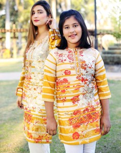 Chất Lượng Cao Giản Dị Mẹ Và Con Gái Ăn Mặc Masoori Ưa Thích <span class=keywords><strong>Kurti</strong></span>-New Mô Hình Viscose Lụa Cotton Rayon Linen Kurtis - Product Image 1