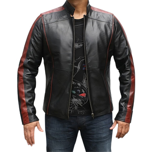 Veste de moto longue en cuir véritable 100%, accessoire européen pour Protection premium, offre spéciale, EN17092 - Product Image 2