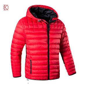 Customized Men's Quilted <b>Jacket</b> Hoody <b>Thin</b> <b>Puffer</b> with Stand Collar for Winter High Quality Coated Process - Product Image 6