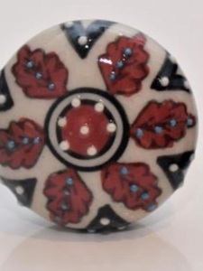 Poignées de porte d'armoire en céramique multi-design vintage, poignées de tiroir décoratives pour cuisine salon extérieur entrepôt hôtel école - Product Image 2