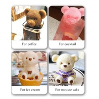 AK Nach Maß Bowknot Bär 3D Silikon Mousse Formen Eis Ball Formen für Fondant Kuchen