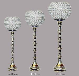 Support de pilier de boule de cristal en métal pour la décoration de noce ou d'hôtel - Product Image 4