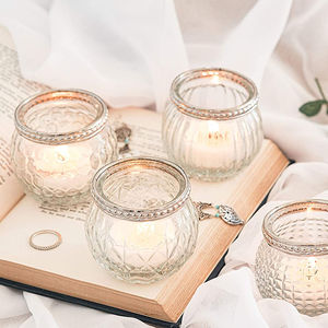 <b>Glass</b> <b>Tea</b> <b>Light</b> <b>Holders</b> Beautiful Gift Candle <b>Holder</b> - Product Image 1