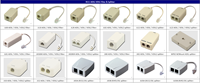 Divisor de Señal ADSL Modelo JJ02 para Línea Telefónica 1 a 2 RJ11 6P4C Material ABS Conversión de Datos Certificado CE RoHS