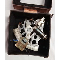 Sextant en laiton plaqué, fait main, durable, de haute qualité, nautique, antique, objet de collection, cadeau, décoration intérieure, avec boîte en cuir, Europe