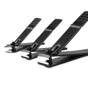 Cortador de uñas de acero inoxidable para el cuidado de la belleza, cortauñas de uñas negras con juego de limas - Product Image 5