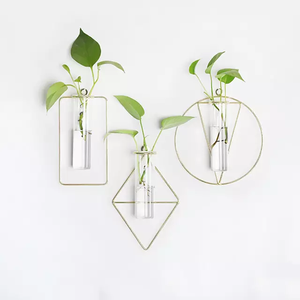 แจกันแก้วเหล็กดัดสไตล์นอร์ดิกของประดับบ้าน - Product Image 1