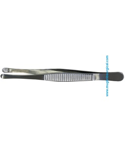 Fórceps de disección de tejido modelo ruso de acero inoxidable de alta calidad, fabricante y exportador de instrumentos quirúrgicos de 25cm - Product Image 4