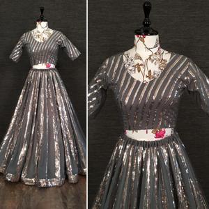 Lehenga choli de mariée Fashion Exclusive Indian Designer Lahenga Choli avec chemisier pour femmes - Product Image 6