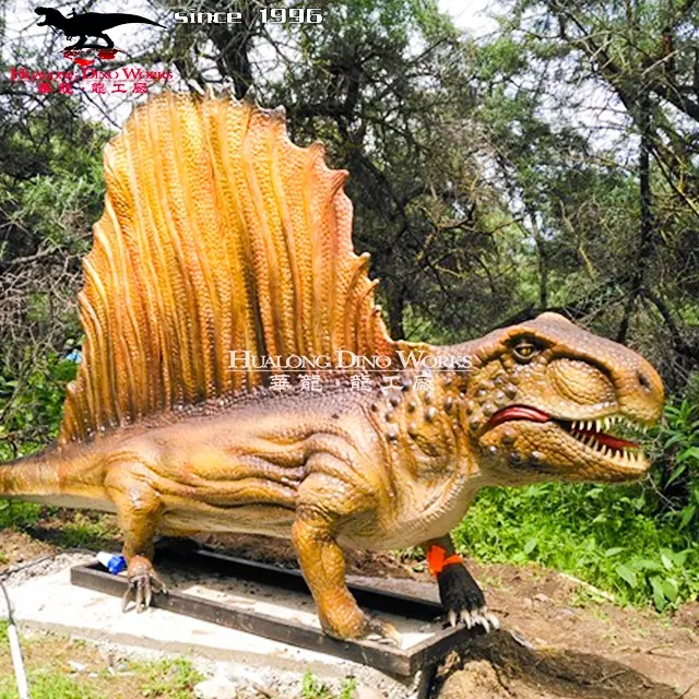 2022 dinossauro dimetrodon animatronic para exibição do parque