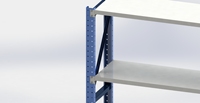 Étagère de supermarché double face robuste en métal galvanisé, dimensions personnalisées, certifiée ISO9001, Seiki Innovations Vietnam, livraison rapide