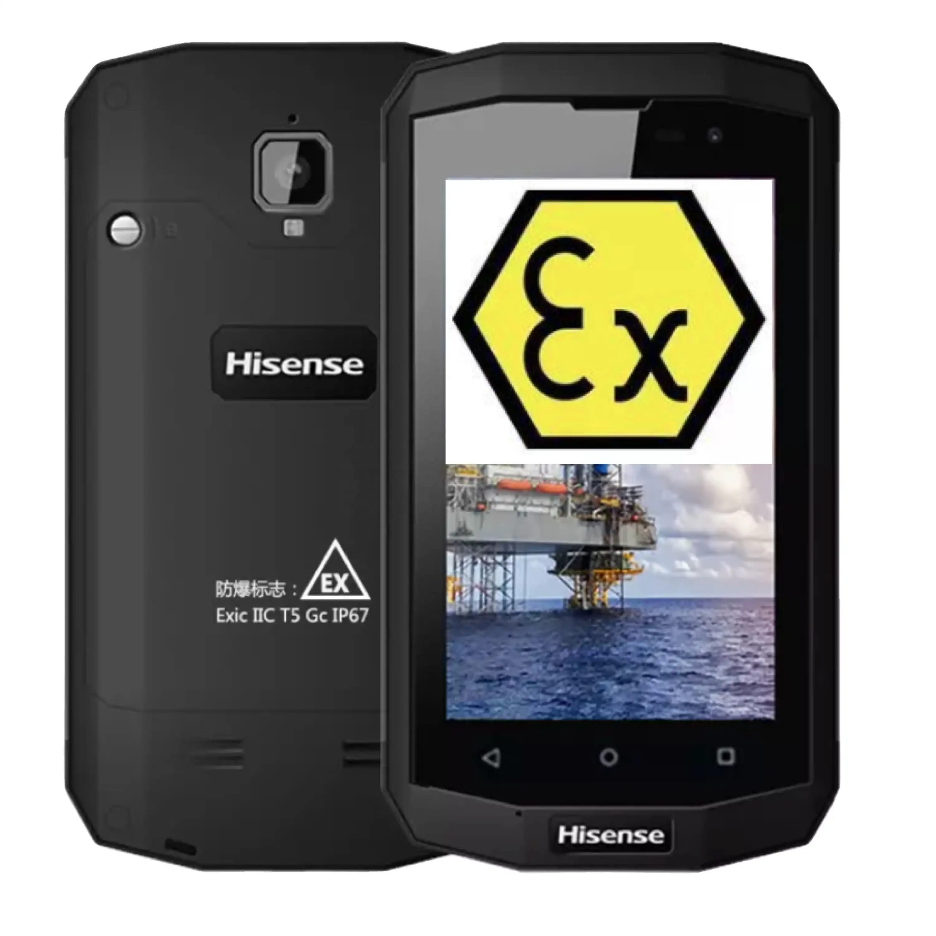 Hisense-smartphone Hisense D5 4G LTE, téléphone portable, écran étanche IP67, antidéflagrant, 4 pouces