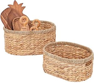 ตะกร้าใส่ผักตบชวาพร้อมหูจับ,ตะกร้าใส่ผักตบชวาผลิตในเวียดนาม - Product Image 1