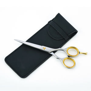 J2 Best Quality 5.5 Inch Stainless Steel Barber <b>Scissor</b> Black Color Hairdressing <b>Shear</b> with Sharp Tip CE Approved for Salons - Product Image 2