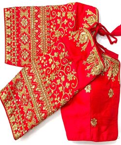 Bán Buôn Phụ Nữ Của Georgette Thêu Áo Cánh & Áo Sơ Mi Sẵn Sàng Để Mặc Lễ Hội Dân tộc May Mặc Với Trình Tự Làm Việc Sản Xuất Apparelgarment - Product Image 3