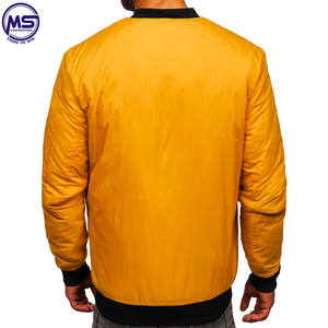 Veste d'hiver décontractée chaude personnalisée coupe-vent d'extérieur imperméable Bomber rembourrée pour hommes - Product Image 3