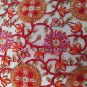 Tissu en dentelle brodé pour robe de mariée, multicolore, nouvelle collection - Product Image 2