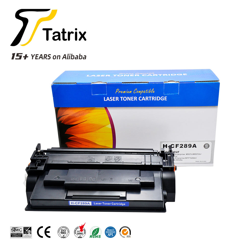 Tatrix CF289A Premium Compatible Black Toner Cartridge for HP LaserJet  M507n/M507dn - 5000 Page Yield, 18-Month Warranty, image size:1000x1000