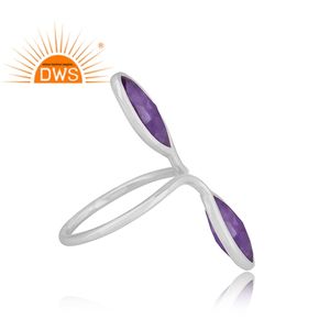 <b>Purple</b> Aventurine Gemstone Ring Jewelry Wholesale 925 Sterling Fine Silver Designer Ring Classic Collection - Product Image 2