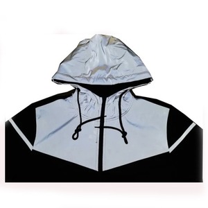 Chándal reflectante de alta calidad para hombre, traje de chándal con logotipo reflectante personalizado, 2 uds. - Product Image 5