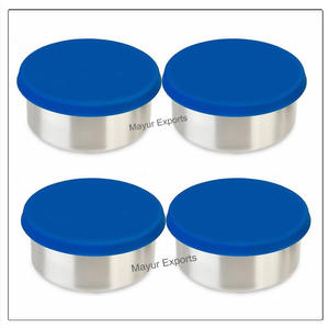 Récipient alimentaire en acier inoxydable anti-fuite à la demande avec couvercle pour la préparation et le stockage des repas disponible à un prix abordable - Product Image 1