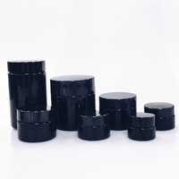 5g 5ml 15g 30g 50g 100g 200g 250ml 500ml 1000ml schwarze dunkel violette Gläser UV-Gel-Glas mit Deckel Lippen balsam Kugel behälter
